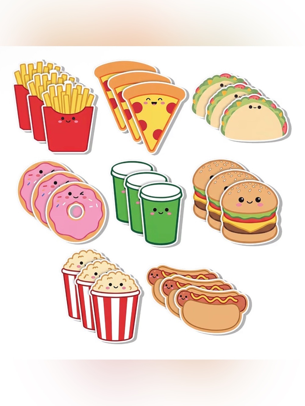 Pick (1) Set Food Sticky Notes 90 Pieces